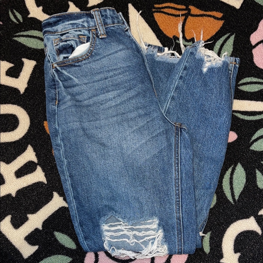 Bridge By Gly Distressed Blue Women's Jeans size 4